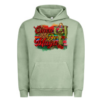Pigment Oil Green Cinco de Mayo Cactus Urban Hoodie - texasbilliewilder