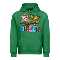 Emerald caffeine queen Urban Hoodie - Zillion Design Studio