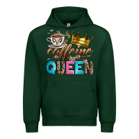 Forest Green caffeine queen Urban Hoodie - Zillion Design Studio