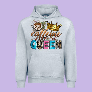 Caffeine Queen Urban Hoodie Designed By Zillion Design Studio