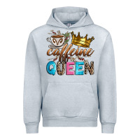 Heather Grey caffeine queen Urban Hoodie - Zillion Design Studio
