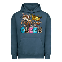 Pigment Midnight Navy caffeine queen Urban Hoodie - Zillion Design Studio