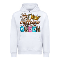 White caffeine queen Urban Hoodie - Zillion Design Studio