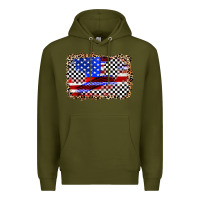 Army Green race american flag Premium Hoodie - Zillion Design Studio