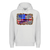Dove Grey race american flag Premium Hoodie - Zillion Design Studio