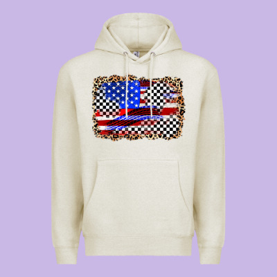 Race American Flag Premium Hoodie Designed By Zillion Design Studio