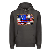 Smoke race american flag Premium Hoodie - Zillion Design Studio