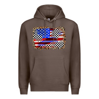 Coffee race american flag Premium Hoodie - Zillion Design Studio