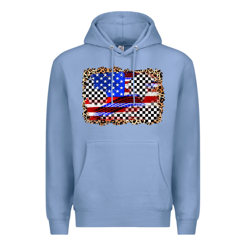 Race American Flag Premium Hoodie by Zillion Design Studio | Teevron