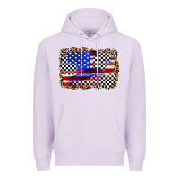 Lilac race american flag Premium Hoodie - Zillion Design Studio
