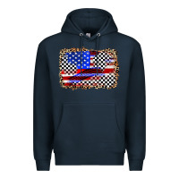 Navy race american flag Premium Hoodie - Zillion Design Studio