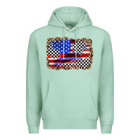 Seafoam race american flag Premium Hoodie - Zillion Design Studio
