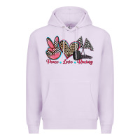 Lilac peace love racing Premium Hoodie - Zillion Design Studio
