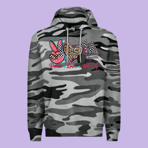Peace Love Racing Premium Hoodie Designed By Zillion Design Studio