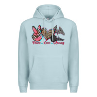 Blue Mist peace love racing Premium Hoodie - Zillion Design Studio