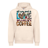 All You Need Is Love And A Good Cup Of Coffee Urban Hoodie | Teevron