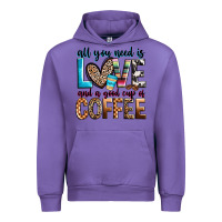 Tulip all you need is love and a good cup of coffee Urban Hoodie - Zillion Design Studio