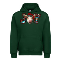 Forest Green christmas joy cow Urban Hoodie - RanaPortraitStore