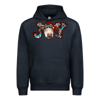 Navy christmas joy cow Urban Hoodie - RanaPortraitStore