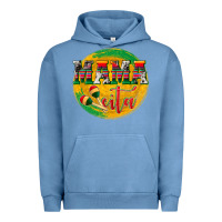 Pigment Pebble Blue Mama Cita Urban Hoodie - texasbilliewilder