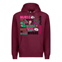 Burgundy nurse Premium Hoodie - Zillion Design Studio