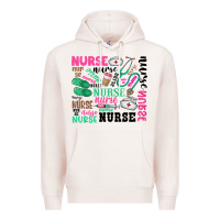 Pale Pink nurse Premium Hoodie - Zillion Design Studio