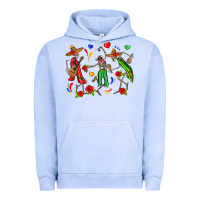 Pigment Grape Ice mexican skeletons Urban Hoodie - Zillion Design Studio