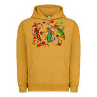 Pigment Peanut Butter mexican skeletons Urban Hoodie - Zillion Design Studio