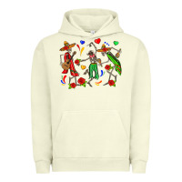 Pigment Pistachio mexican skeletons Urban Hoodie - Zillion Design Studio