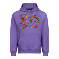Tulip mexican skeletons Urban Hoodie - Zillion Design Studio