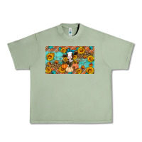 Oil Green Fall cow Urban Heavy Tee - Artiststas