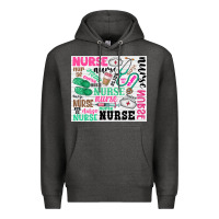 Charcoal Heather nurse Premium Hoodie - Zillion Design Studio