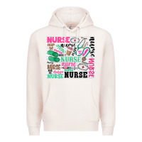 Pale Pink nurse Premium Hoodie - Zillion Design Studio
