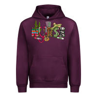 Mauve Wine Mexican Nurse Urban Hoodie - texasbilliewilder