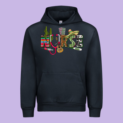 Mexican Nurse Urban Hoodie Designed By Texasbilliewilder