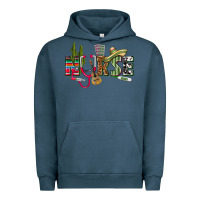 Pigment Midnight Navy Mexican Nurse Urban Hoodie - texasbilliewilder
