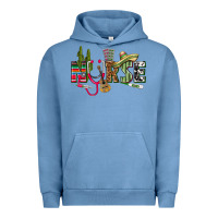 Pigment Pebble Blue Mexican Nurse Urban Hoodie - texasbilliewilder