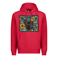 Cardinal american bison wıth sunflower and gemstone Premium Hoodie - RanaPortraitStore