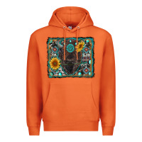 Carrot american bison wıth sunflower and gemstone Premium Hoodie - RanaPortraitStore