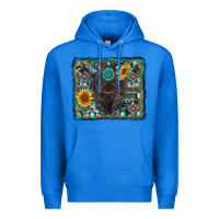True Royal american bison wıth sunflower and gemstone Premium Hoodie - RanaPortraitStore