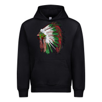 Black christmas indian feather headdress Urban Hoodie - RanaPortraitStore