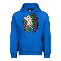 Cobalt christmas indian feather headdress Urban Hoodie - RanaPortraitStore