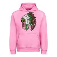 Fuchsia Pink christmas indian feather headdress Urban Hoodie - RanaPortraitStore