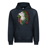 Navy christmas indian feather headdress Urban Hoodie - RanaPortraitStore