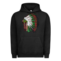 Pigment Black christmas indian feather headdress Urban Hoodie - RanaPortraitStore