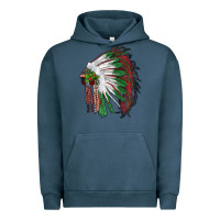 Pigment Midnight Navy christmas indian feather headdress Urban Hoodie - RanaPortraitStore