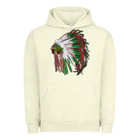 Pigment Pistachio christmas indian feather headdress Urban Hoodie - RanaPortraitStore