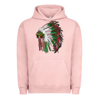 Pigment Salmon christmas indian feather headdress Urban Hoodie - RanaPortraitStore