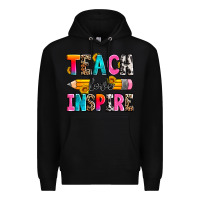 Black teach love inspire Premium Hoodie - Zillion Design Studio