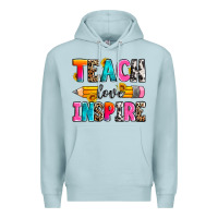 Blue Mist teach love inspire Premium Hoodie - Zillion Design Studio